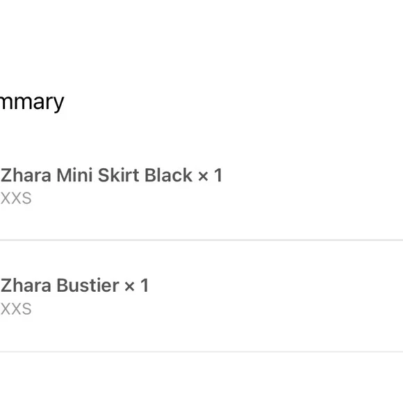 Sasha Therese Zhara Matching set Black Skirt & Bustier - Picture 2 of 2